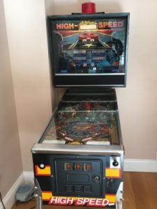 retro pinball games machine